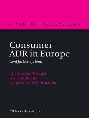 cover image of Consumer ADR in Europe